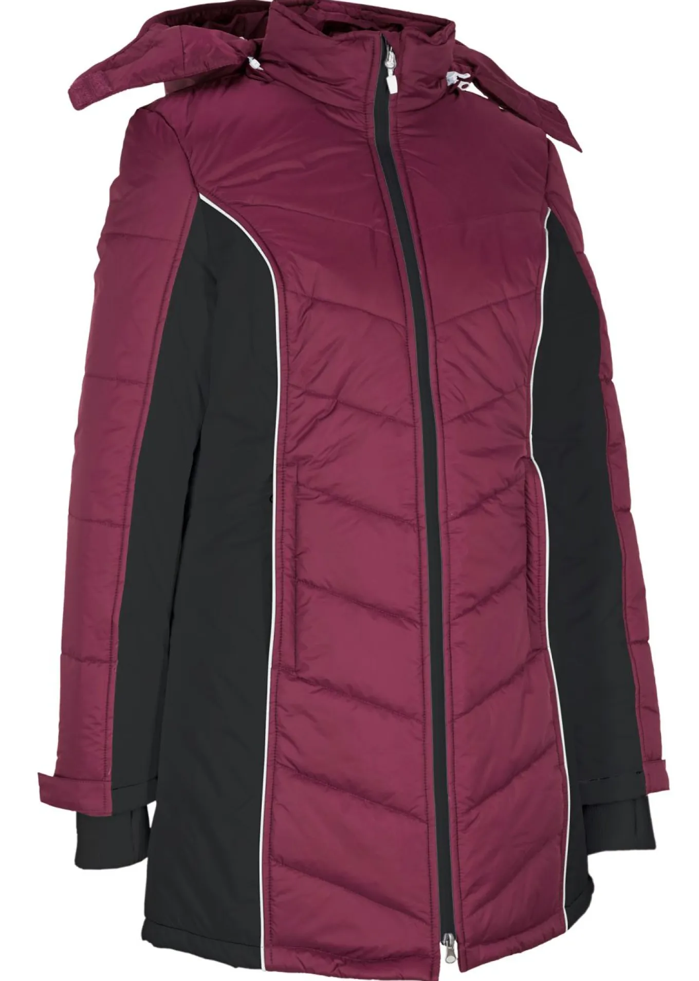 Abrigo acolchado funcional de esquí de material impermeable