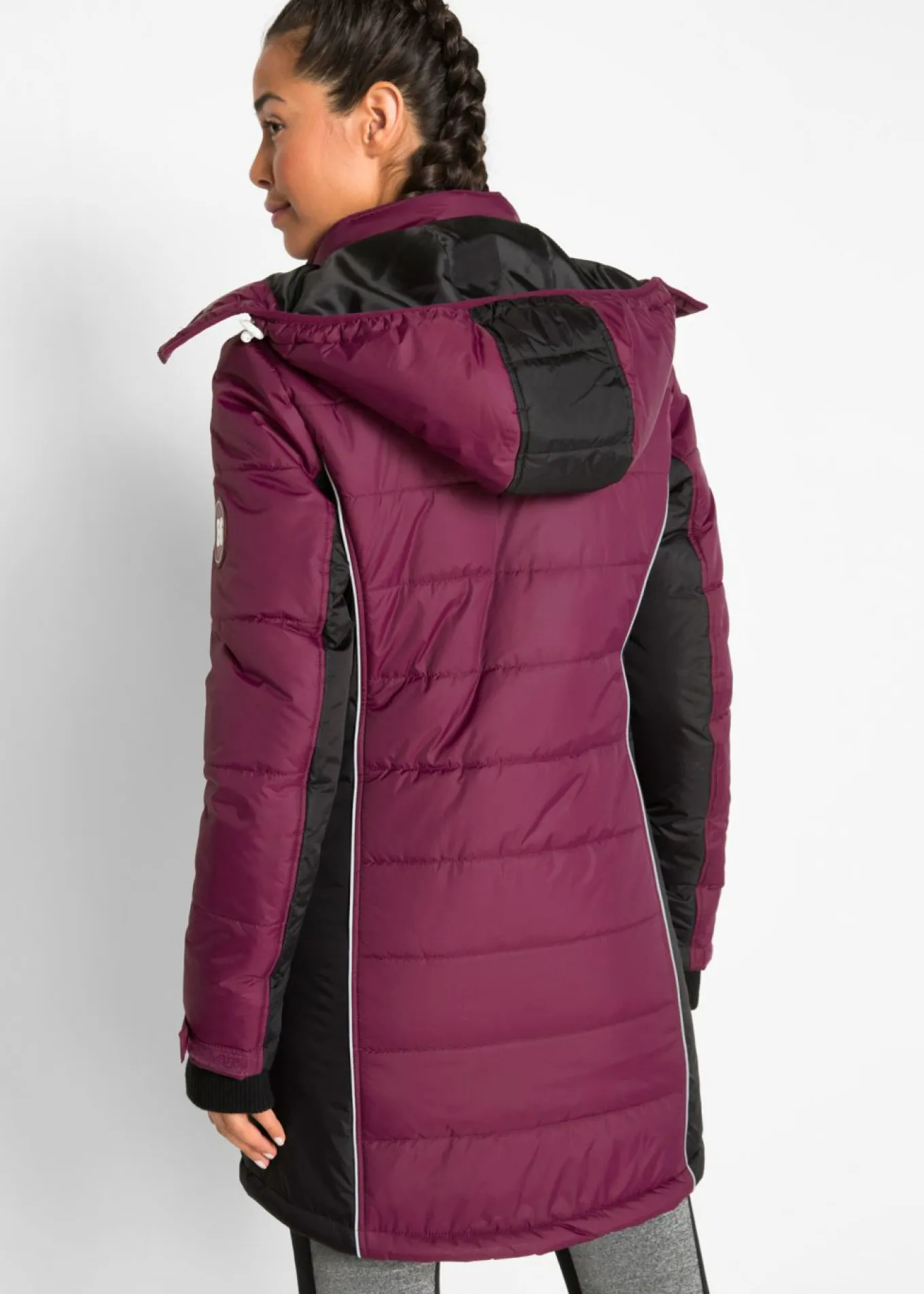 Abrigo acolchado funcional de esquí de material impermeable