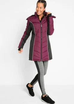 Abrigo acolchado funcional de esquí de material impermeable