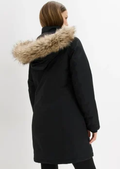 Abrigo funcional cálido impermeable para exteriores con pelo sintético
