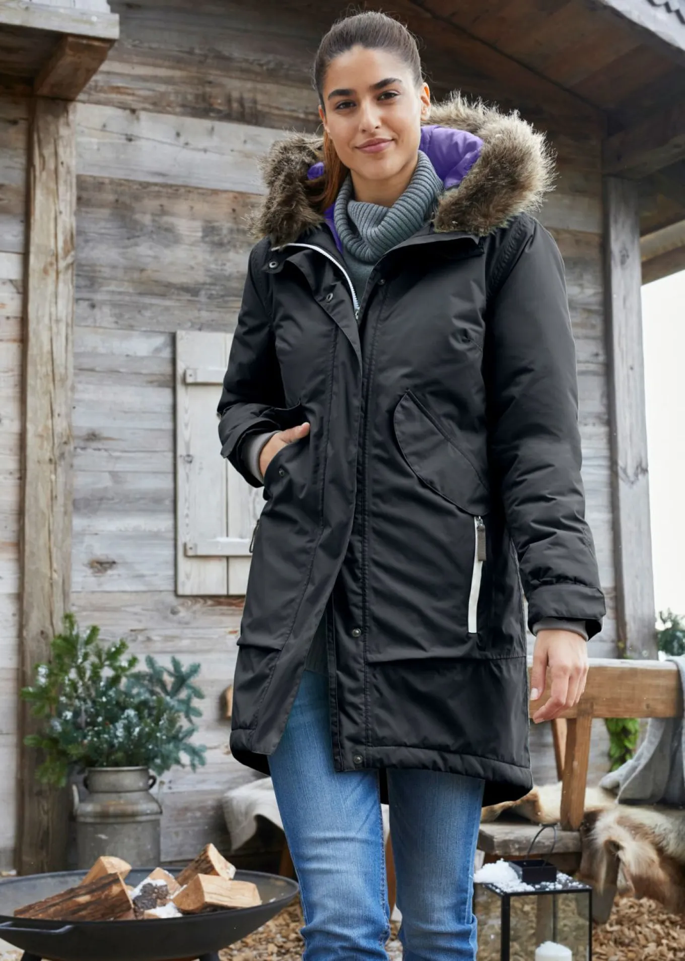 Abrigo funcional impermeable