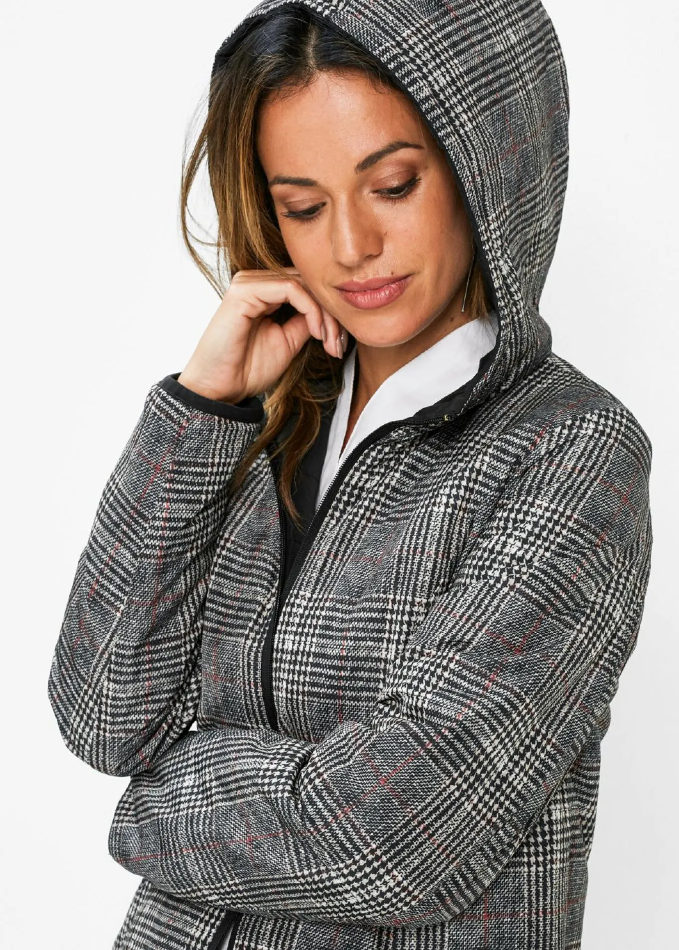 Abrigo guateado reversible