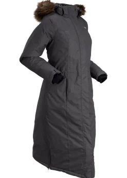Abrigo impermeable para exteriores con pelo sintético