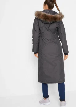 Abrigo impermeable para exteriores con pelo sintético