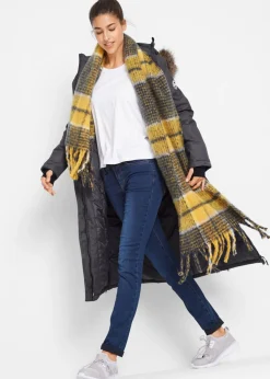 Abrigo impermeable para exteriores con pelo sintético