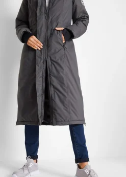 Abrigo impermeable para exteriores con pelo sintético