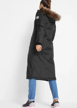 Abrigo impermeable para exteriores con pelo sintético