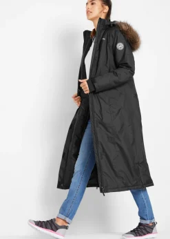 Abrigo impermeable para exteriores con pelo sintético