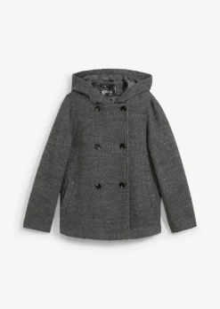 Abrigo marinero de acogedor tejido bouclé