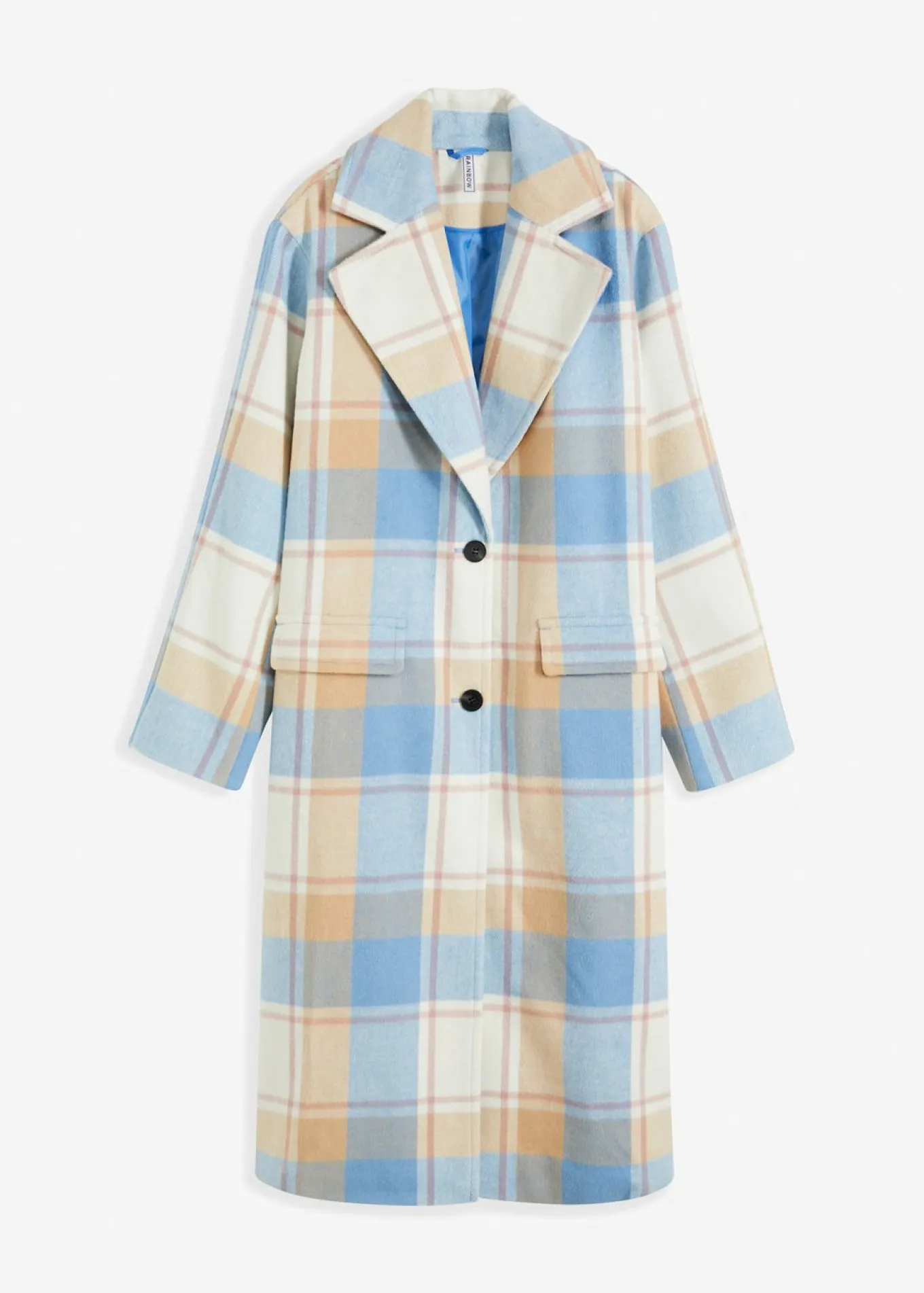 Abrigo oversize con look de lana