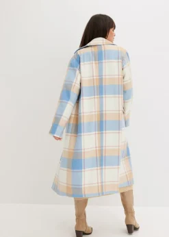 Abrigo oversize con look de lana