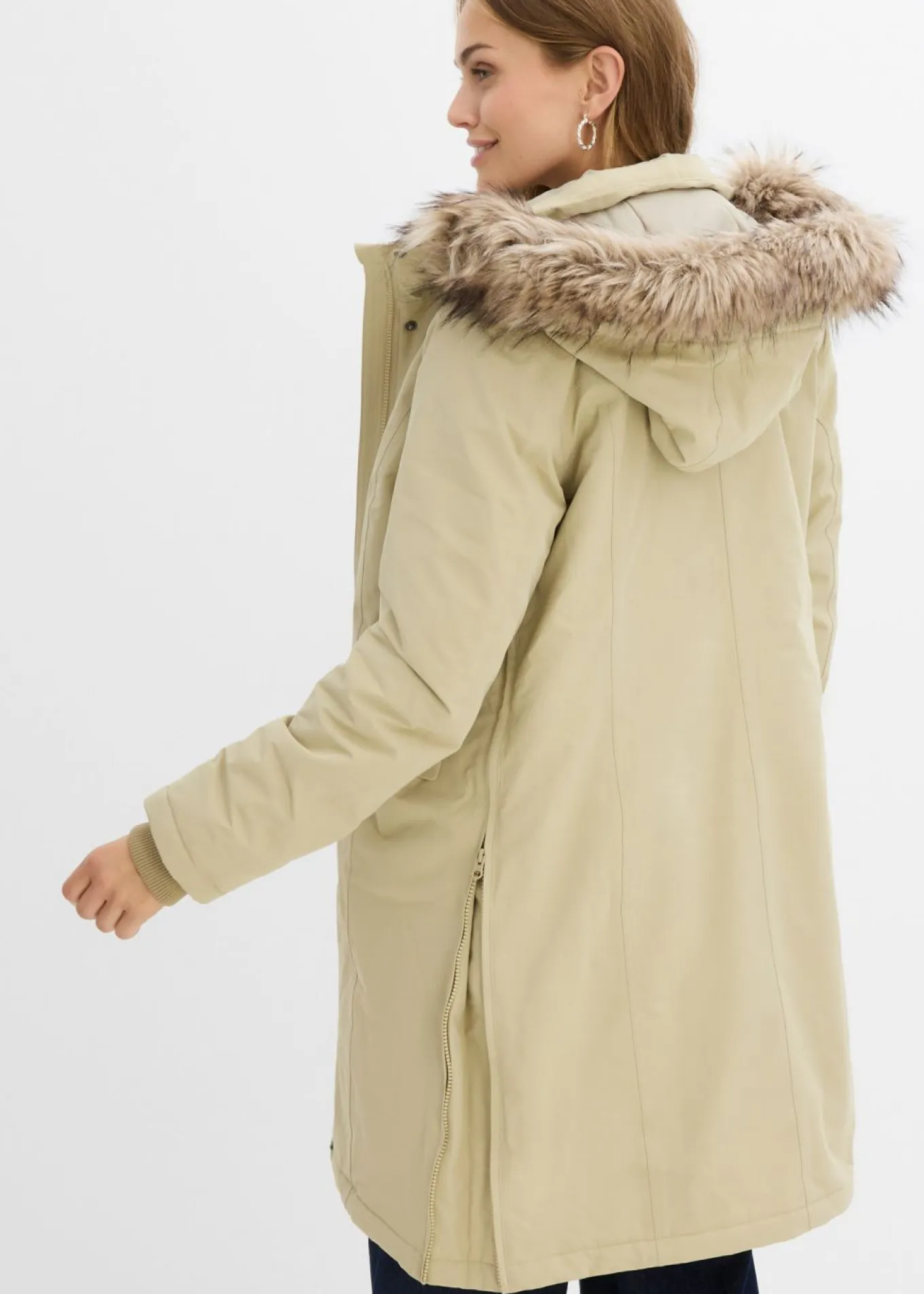 Abrigo premamá impermeable y cortavientos 3 en 1 con inserto de porteo