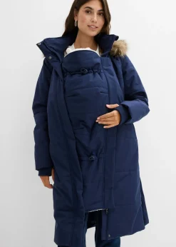 Abrigo premamá y de porteo, guateado, 3 en 1