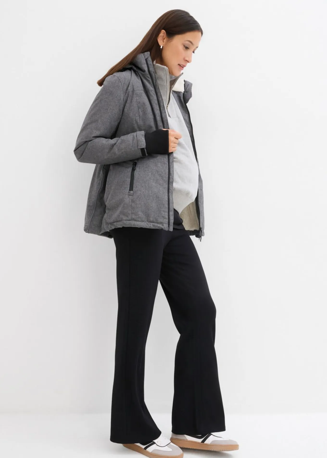 Agradable chaqueta premamá 3 en 1 y de porteo