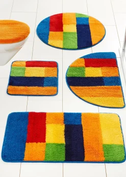 Alfombra de baño con diseño de colores