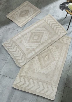 Alfombra de baño con estructura alta-baja