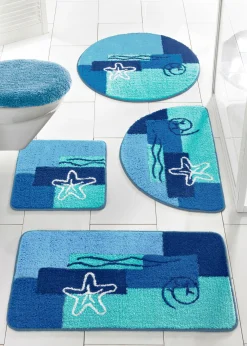Alfombra de baño con motivos marítimos