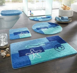 Alfombra de baño con motivos marítimos
