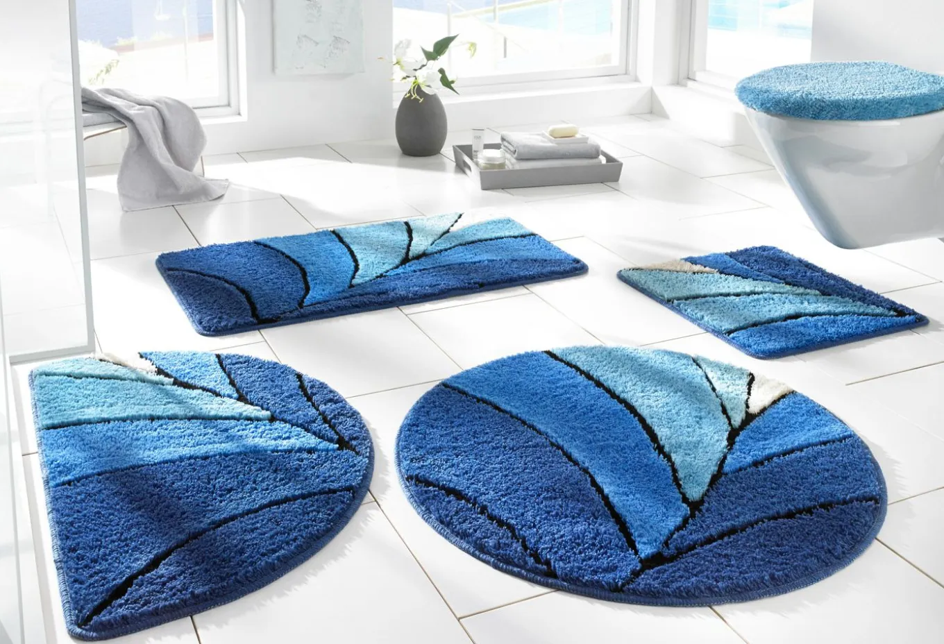 Alfombra de baño de pelo alto