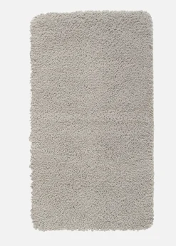 Alfombra de baño lisa con pelo alto
