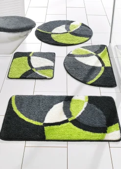 Alfombrilla de baño con círculos