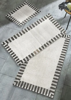 Alfombrilla de baño con diseño minimalista