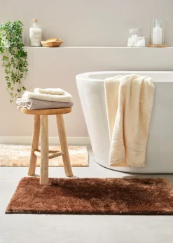 Alfombrilla de baño con superficie brillante