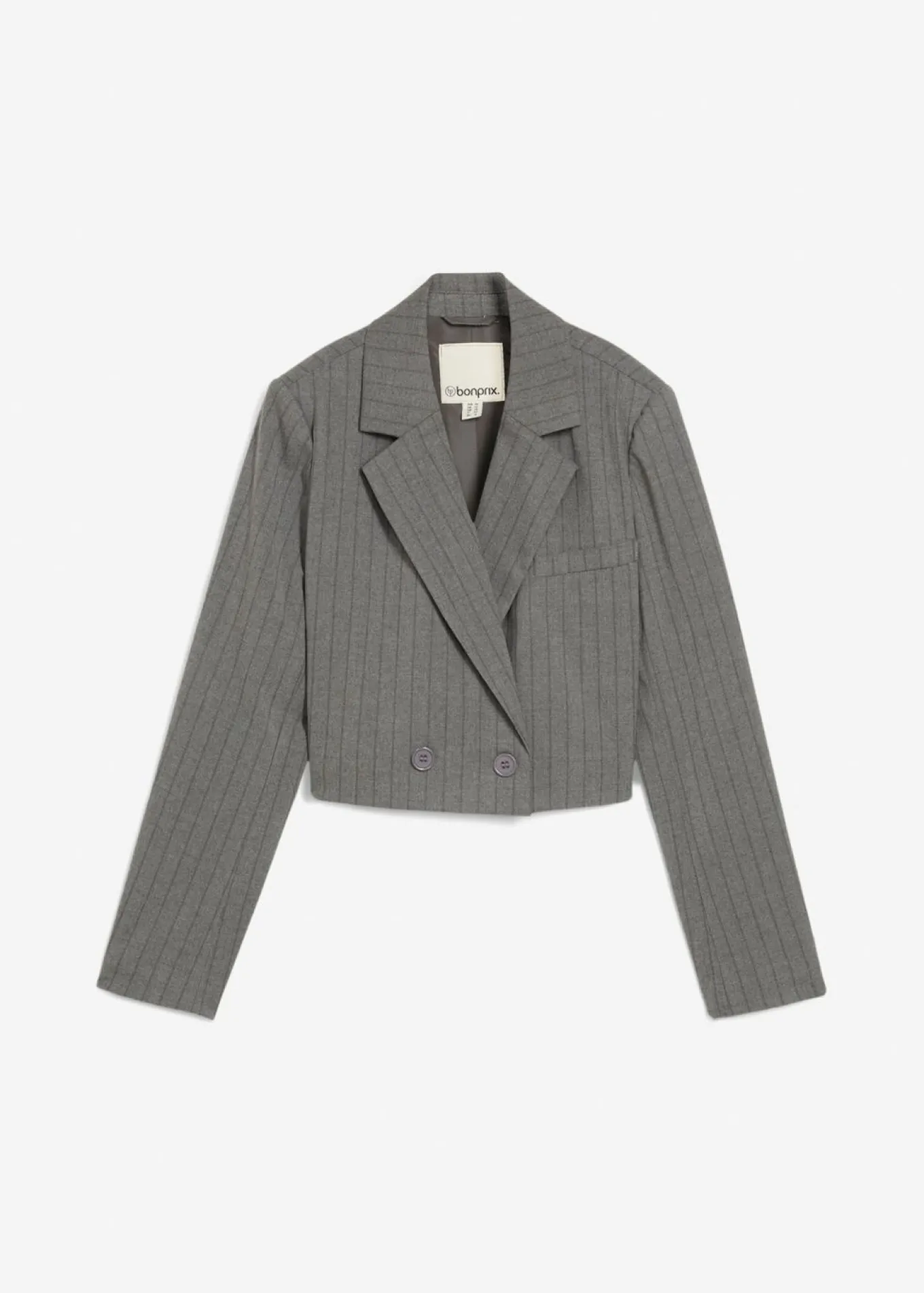 Americana corta con cuello de solapa