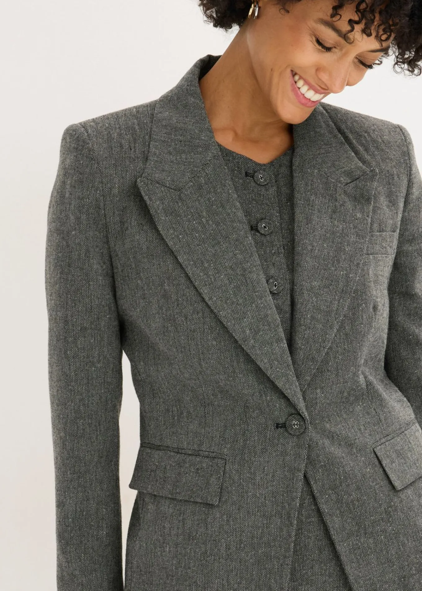 Americana de estilo tweed