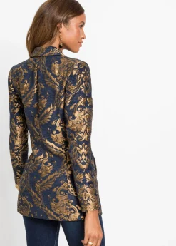 Americana de jacquard brillante