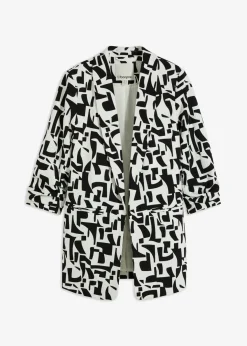 Americana larga estampada