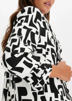 Americana larga estampada