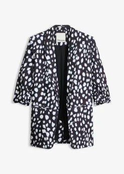 Americana larga estampada