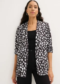 Americana larga estampada