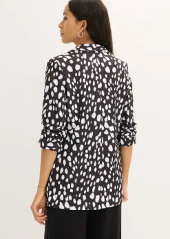 Americana larga estampada