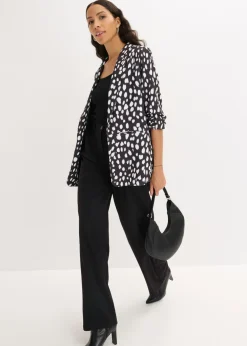 Americana larga estampada