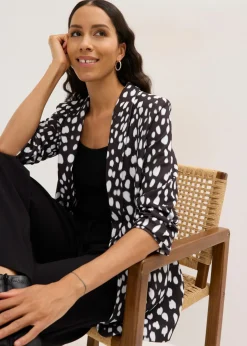 Americana larga estampada