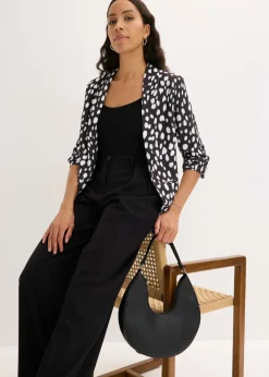 Americana larga estampada