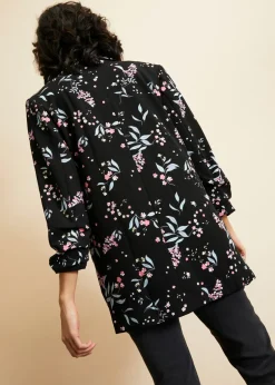Americana larga estampada