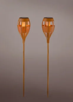 Antorcha solar para jardín (2 unidades)