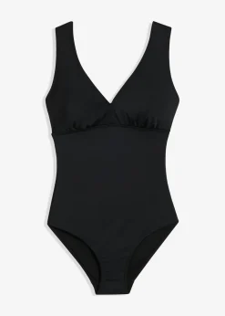 Bañador con efecto moldeador medio y escote en V