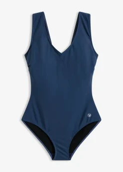 Bañador con efecto moldeador medio y escote en V