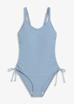 Bañador con ligero efecto moldeador y cordones