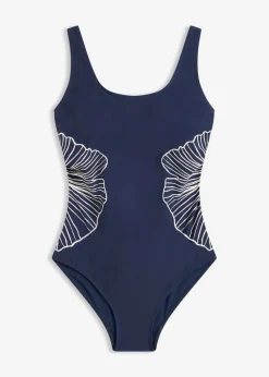 Bañador con ligero efecto moldeador y estampado llamativo