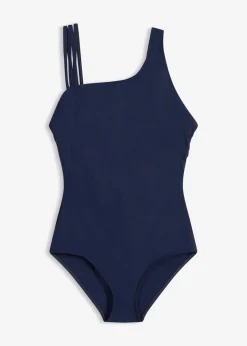 Bañador con ligero efecto moldeador de un solo hombro