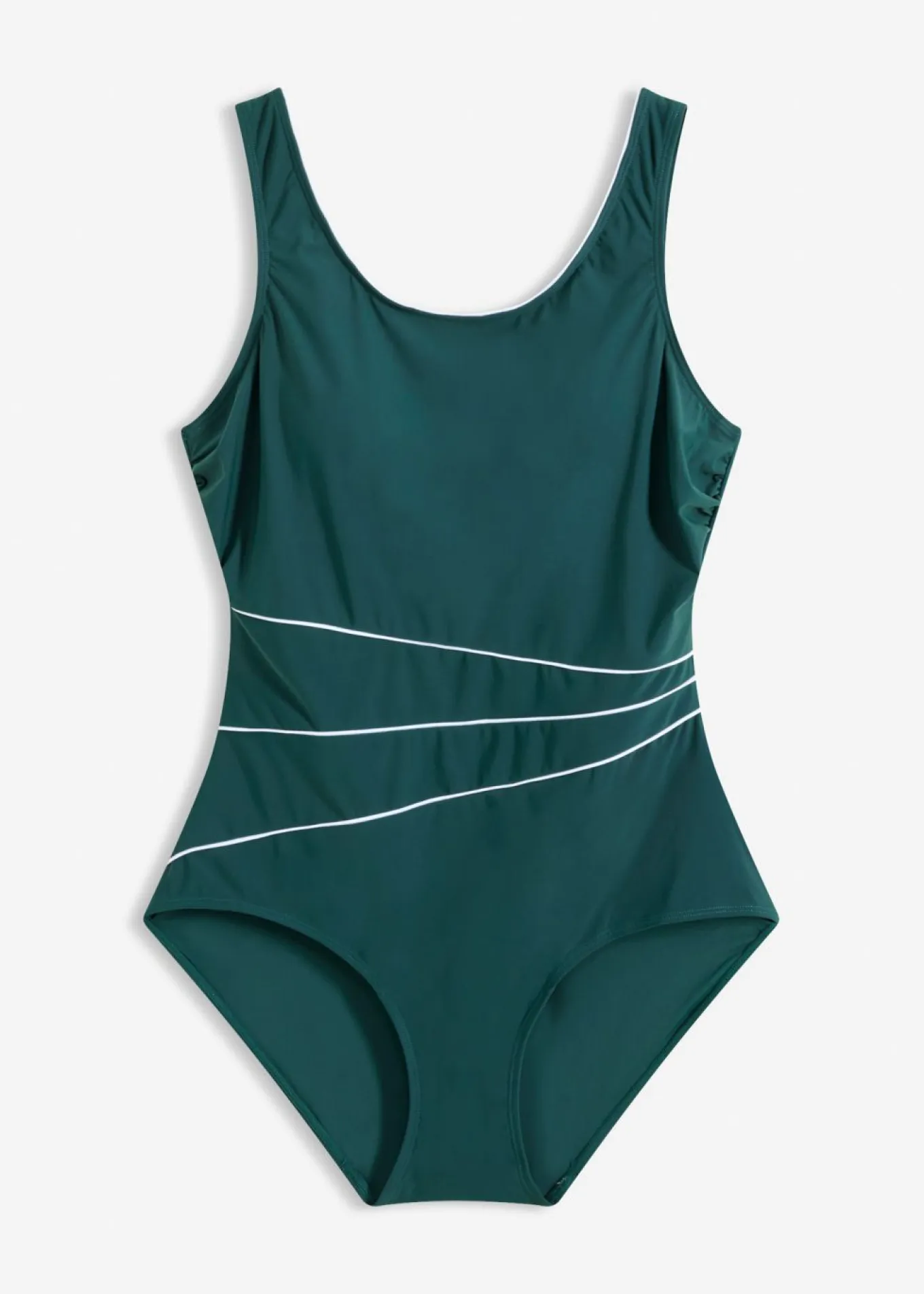 Bañador con ligero efecto moldeador y costuras decorativas