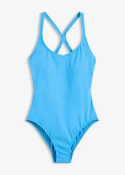 Bañador deportivo de material de secado rápido con espalda nadadora