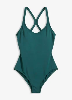 Bañador deportivo de material de secado rápido con espalda nadadora