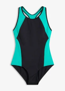 Bañador deportivo de material de secado rápido con espalda nadadora