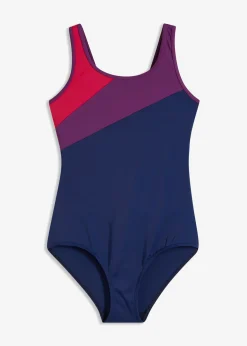 Bañador deportivo de secado rápido con inserto de contraste